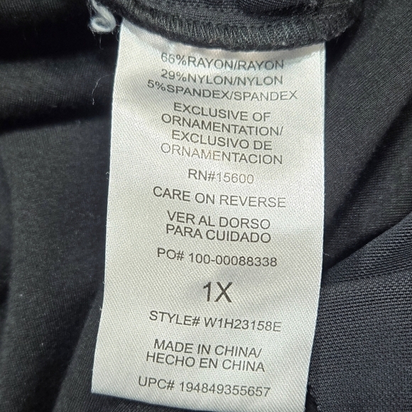 Democracy Ab Solution Black Pull On Ponte Boot Cut Pants Pockets Tummy Control - Picture 8 of 10